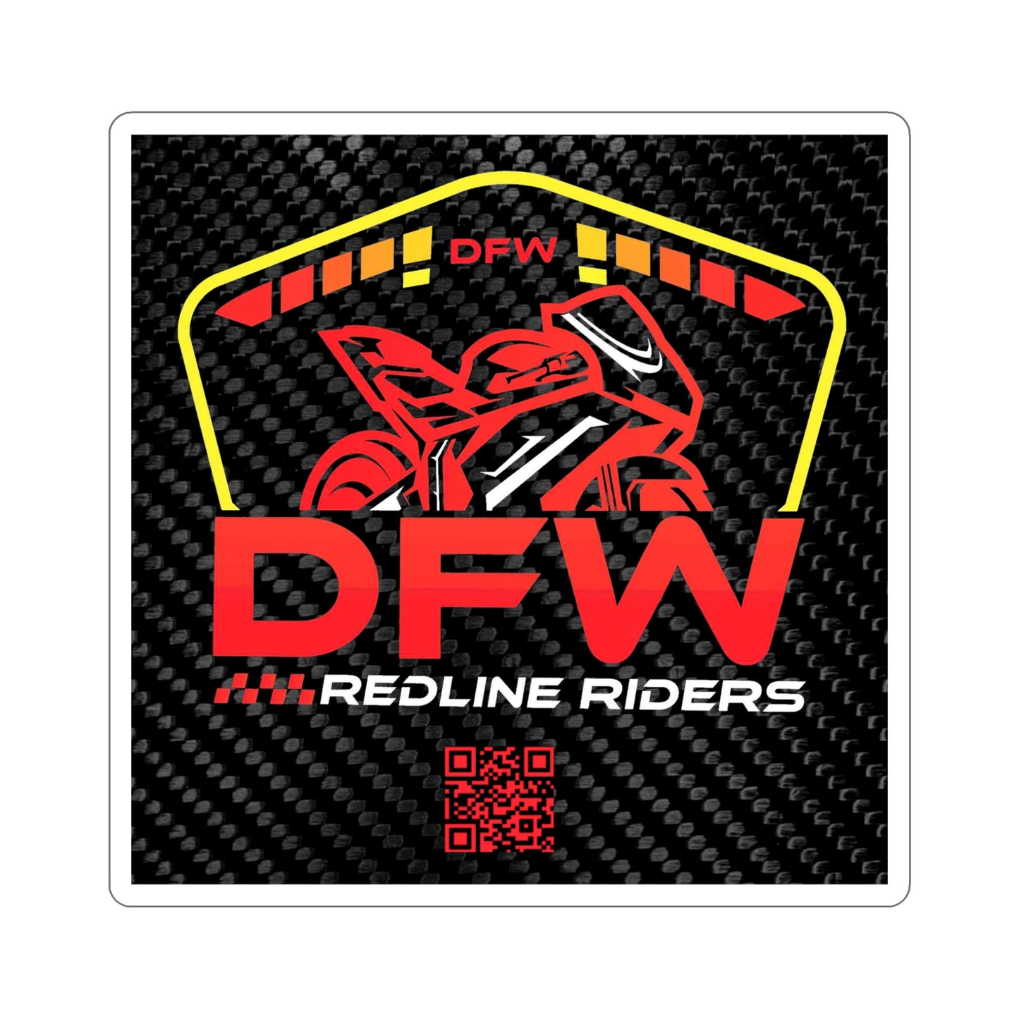 DFW Redline Riders Logo Die-Cut Stickers