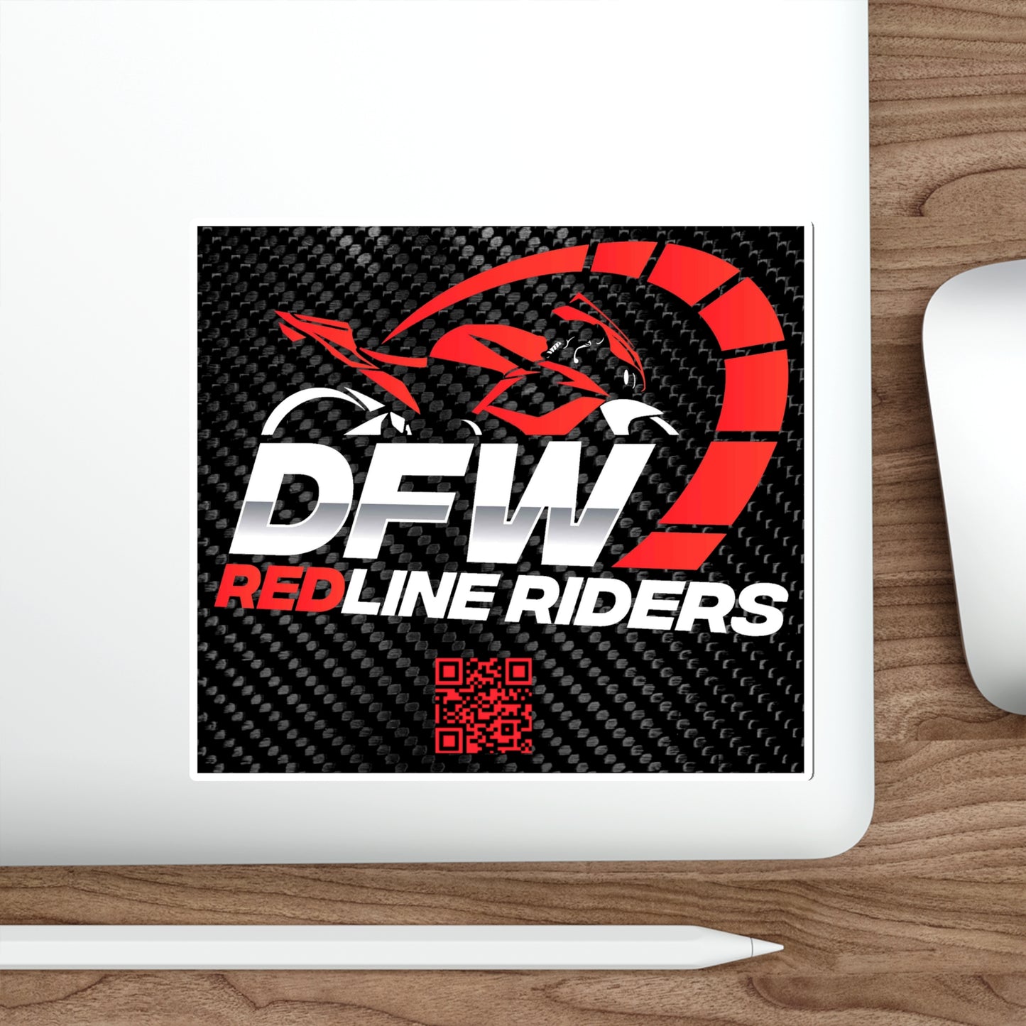 DFW Redline Riders Alternate Logo Die-Cut Stickers