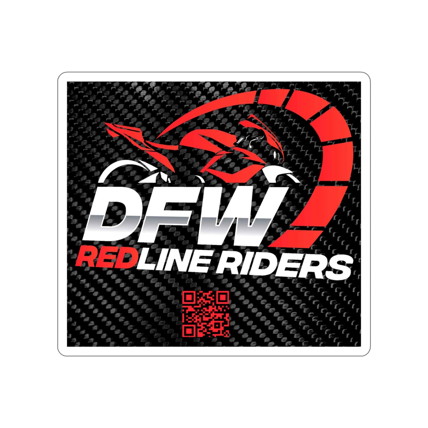 DFW Redline Riders Alternate Logo Die-Cut Stickers