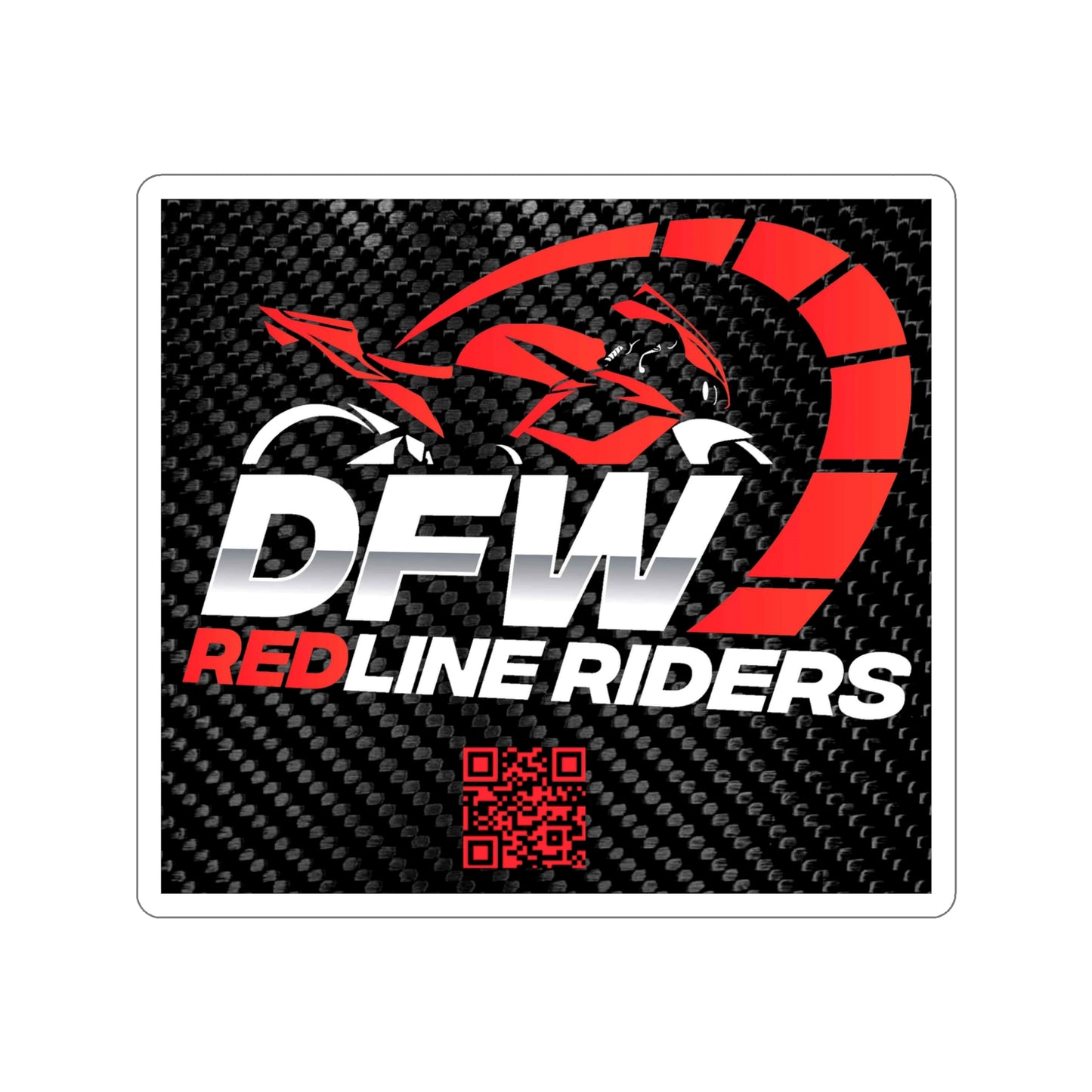 DFW Redline Riders Alternate Logo Die-Cut Stickers