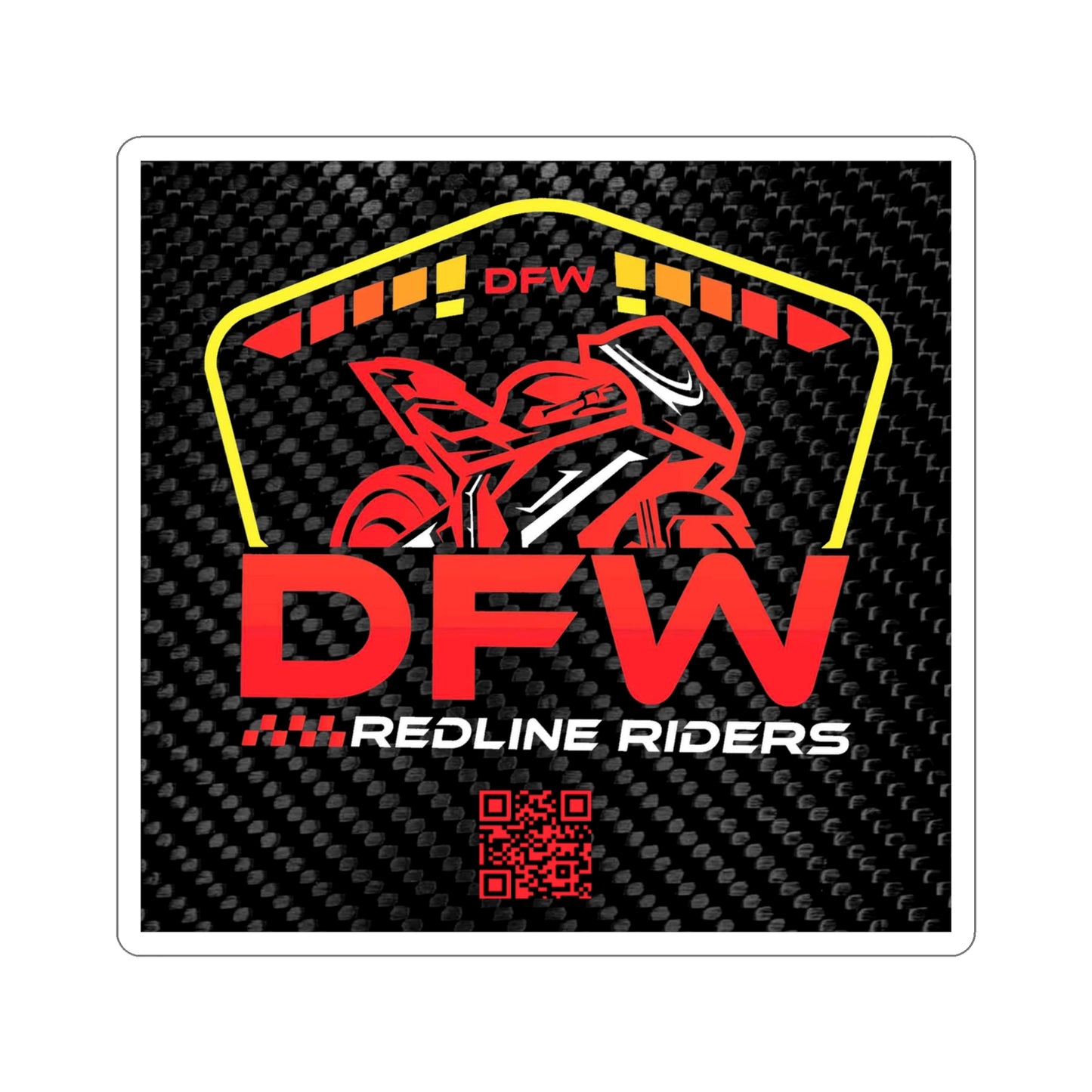 DFW Redline Riders Logo Die-Cut Stickers