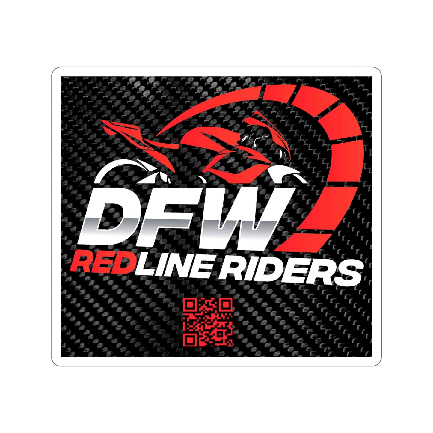 DFW Redline Riders Alternate Logo Die-Cut Stickers