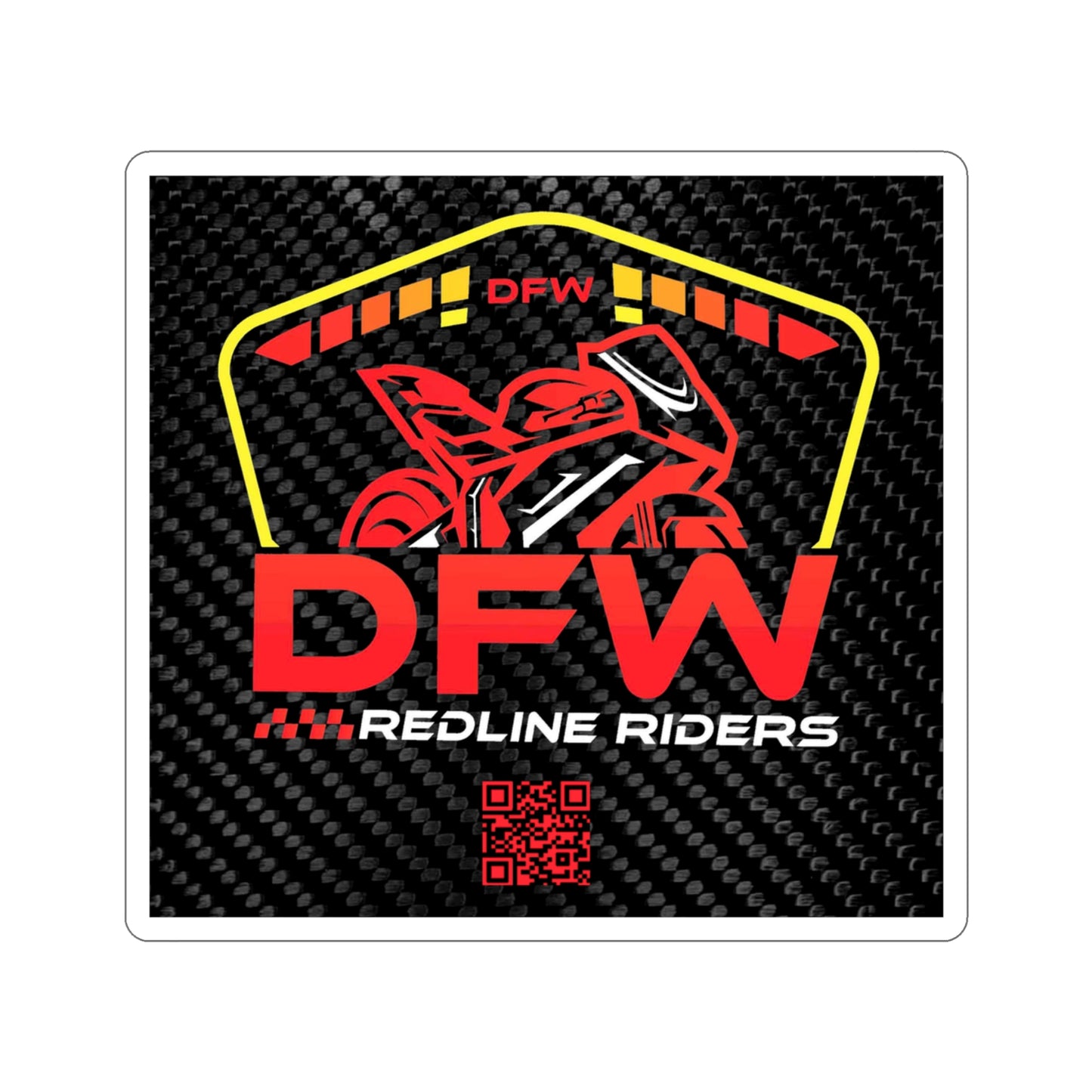 DFW Redline Riders Logo Die-Cut Stickers